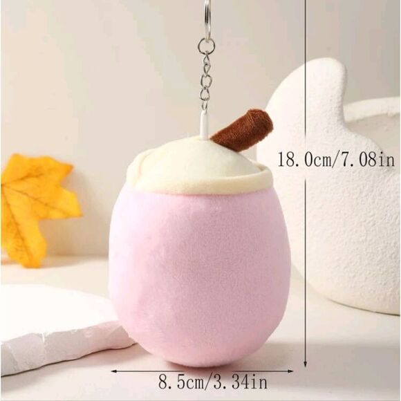 Bubble Tea Pendant Plushie Keychain - Picture 4 of 5